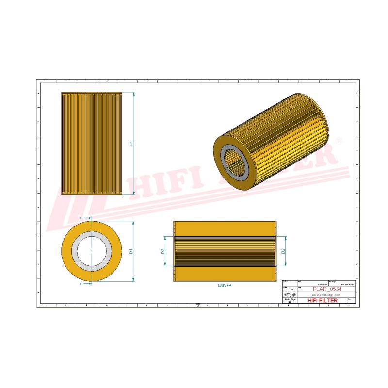 AIR FILTER SA 19382 technical sheet