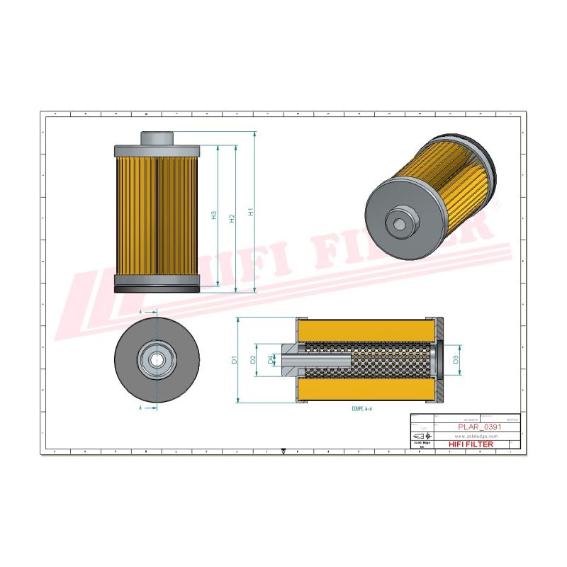 AIR FILTER SA 19326 technical sheet