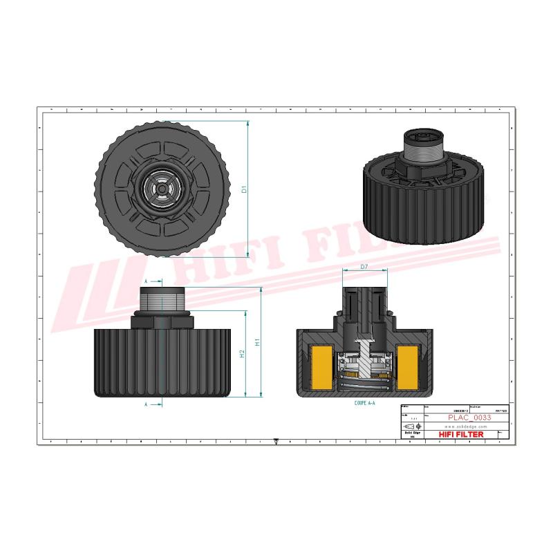 BREATHER FILTER FS 452 technical sheet