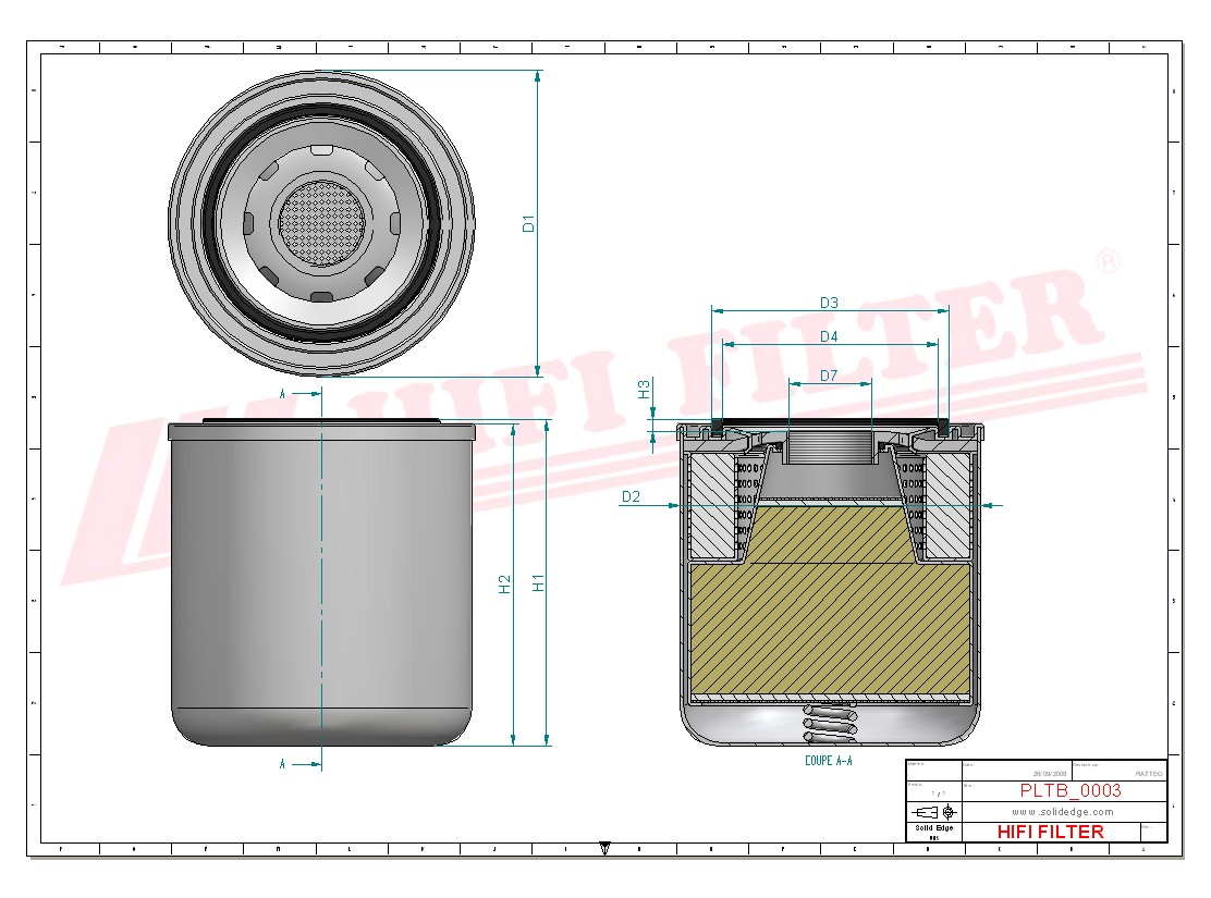 Schema tecnico Filtro Disidratatore 0004293395 per trattori e macchine agricole