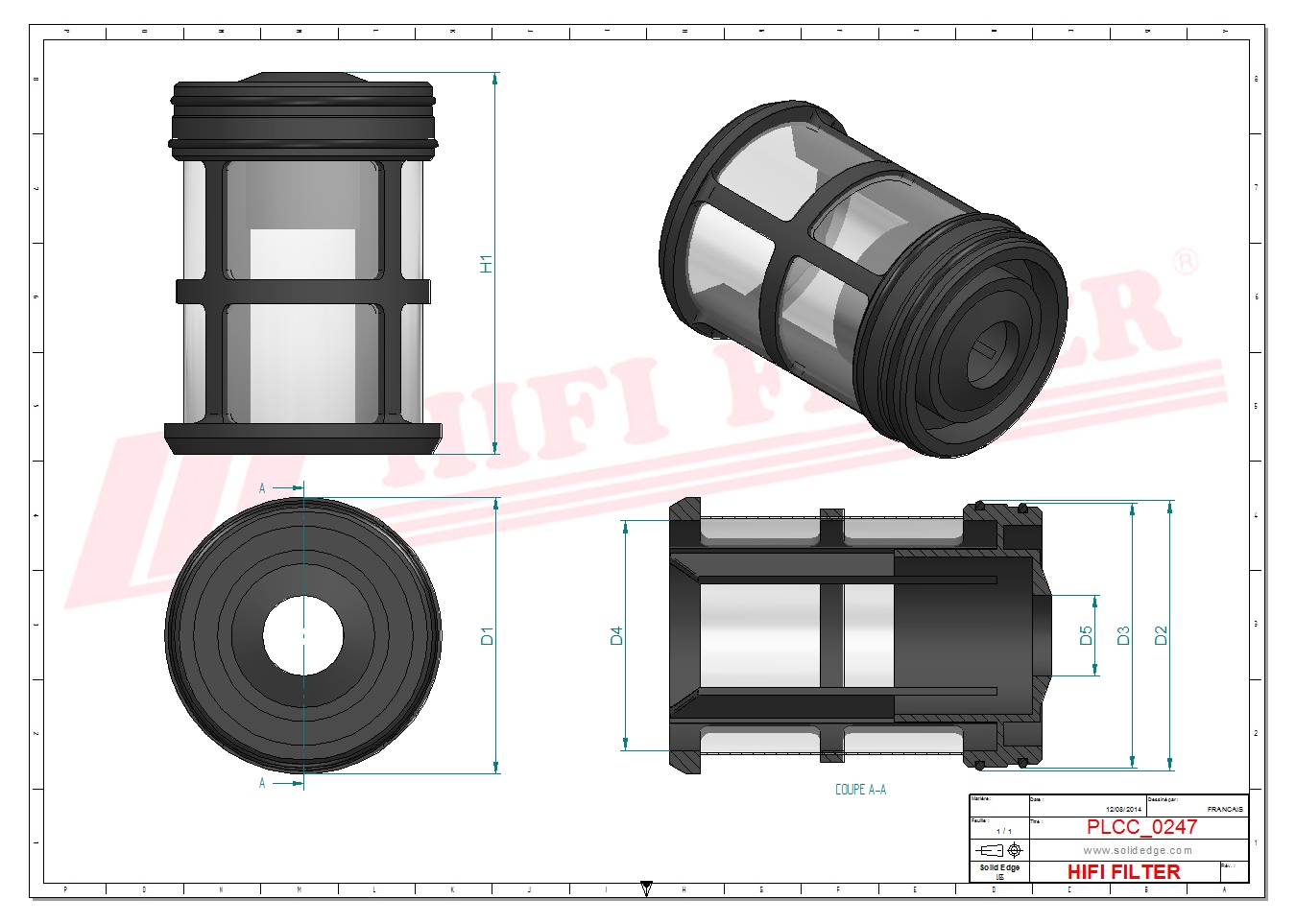 Schema tecnico Prefiltro 0019956360 per trattori e macchine agricole