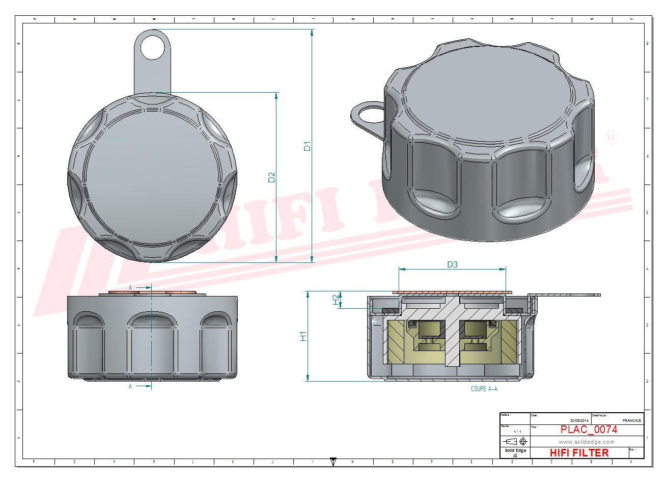 Schema tecnico Tappo Di Serbatoio P17-3253 per trattori e macchine agricole