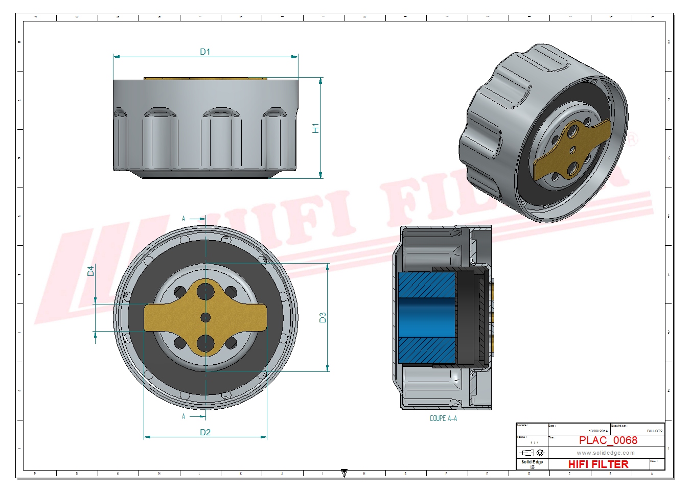 Schema tecnico Tappo Di Serbatoio P17-3292 per trattori e macchine agricole