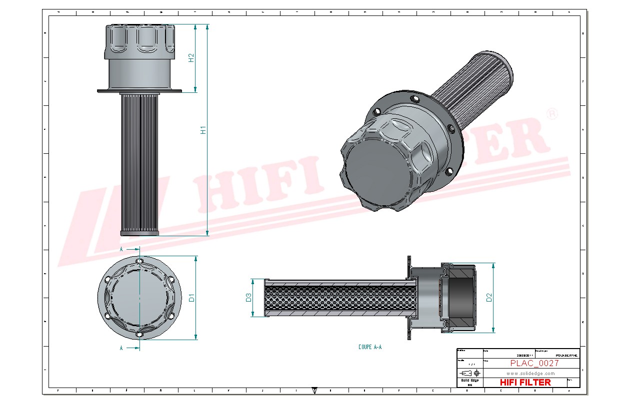 Schema tecnico Tappo Di Serbatoio HD6012 X per trattori e macchine agricole