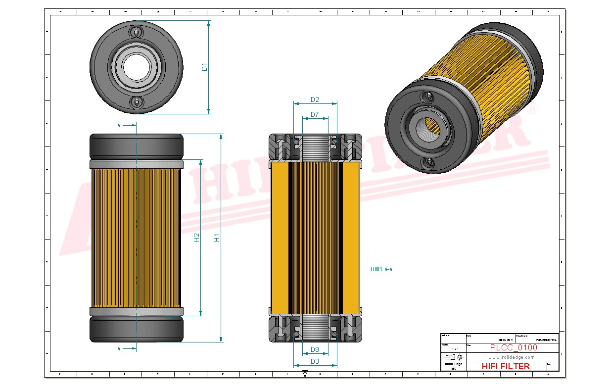 Schema tecnico Filtro Urea 56047449 per trattori e macchine agricole