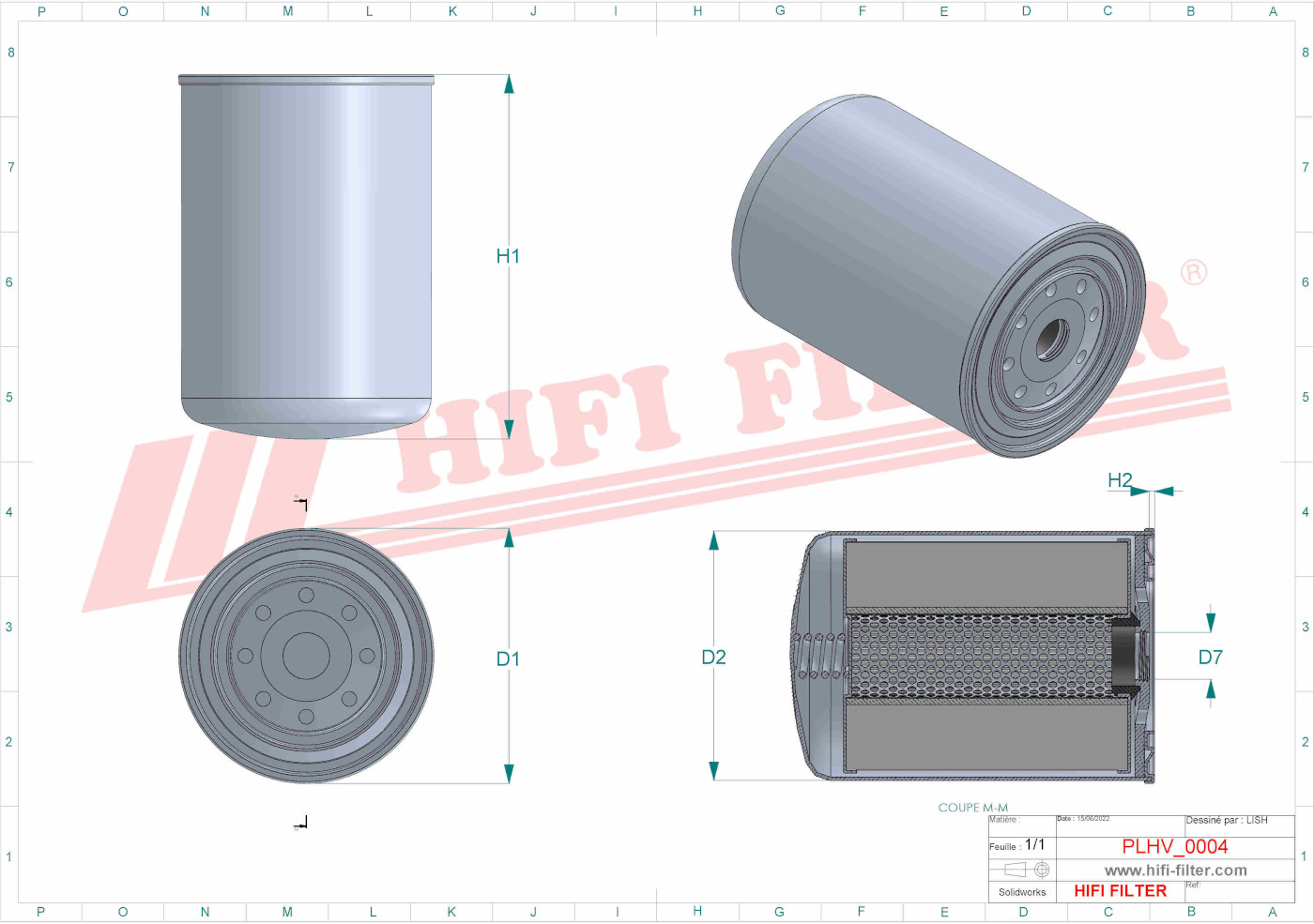 Schema tecnico Filtro Di Aerazione 85079404 per trattori e macchine agricole