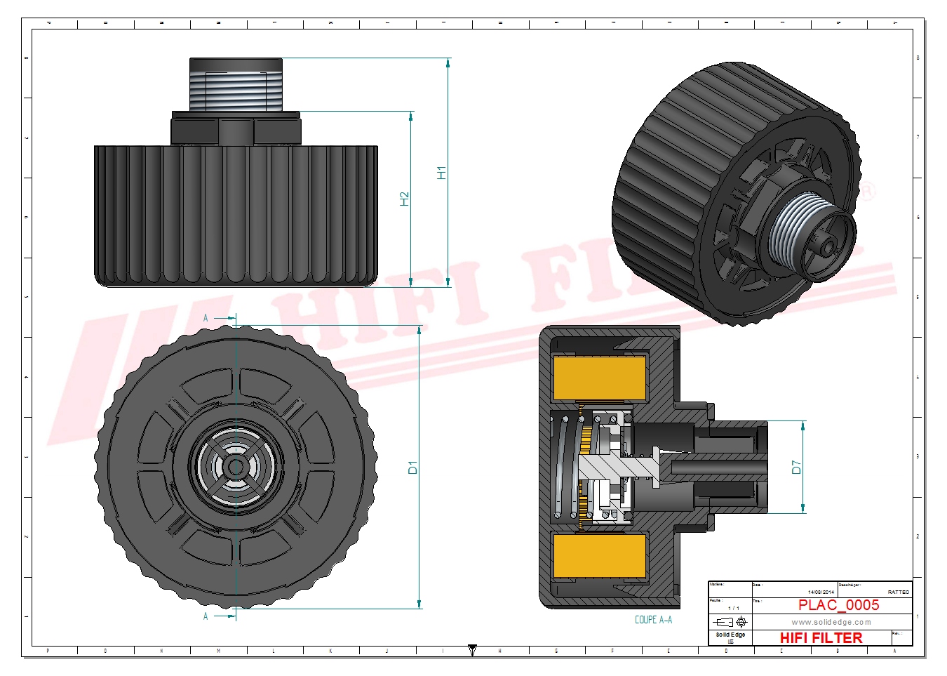Schema tecnico Filtro Di Aerazione 10222403 per trattori e macchine agricole
