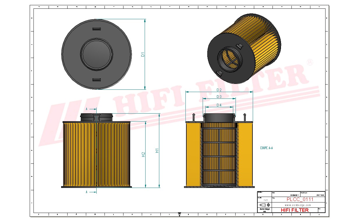 Schema tecnico Filtro Urea 1532486 per trattori e macchine agricole