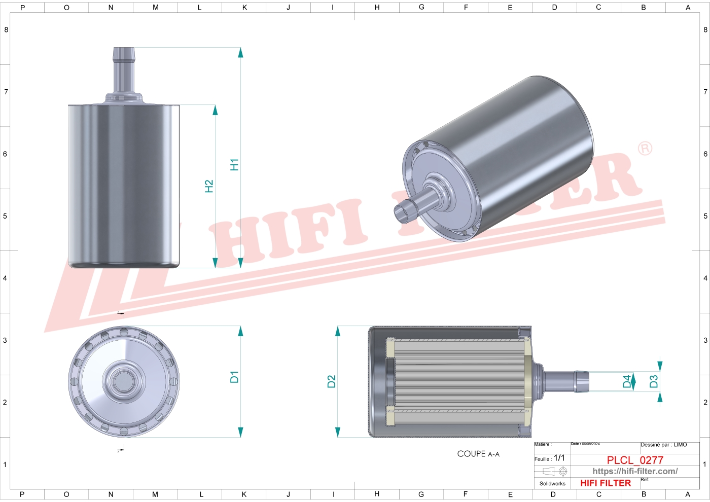 Schema tecnico Filtro Di Aerazione Urea 47437399 per trattori e macchine agricole