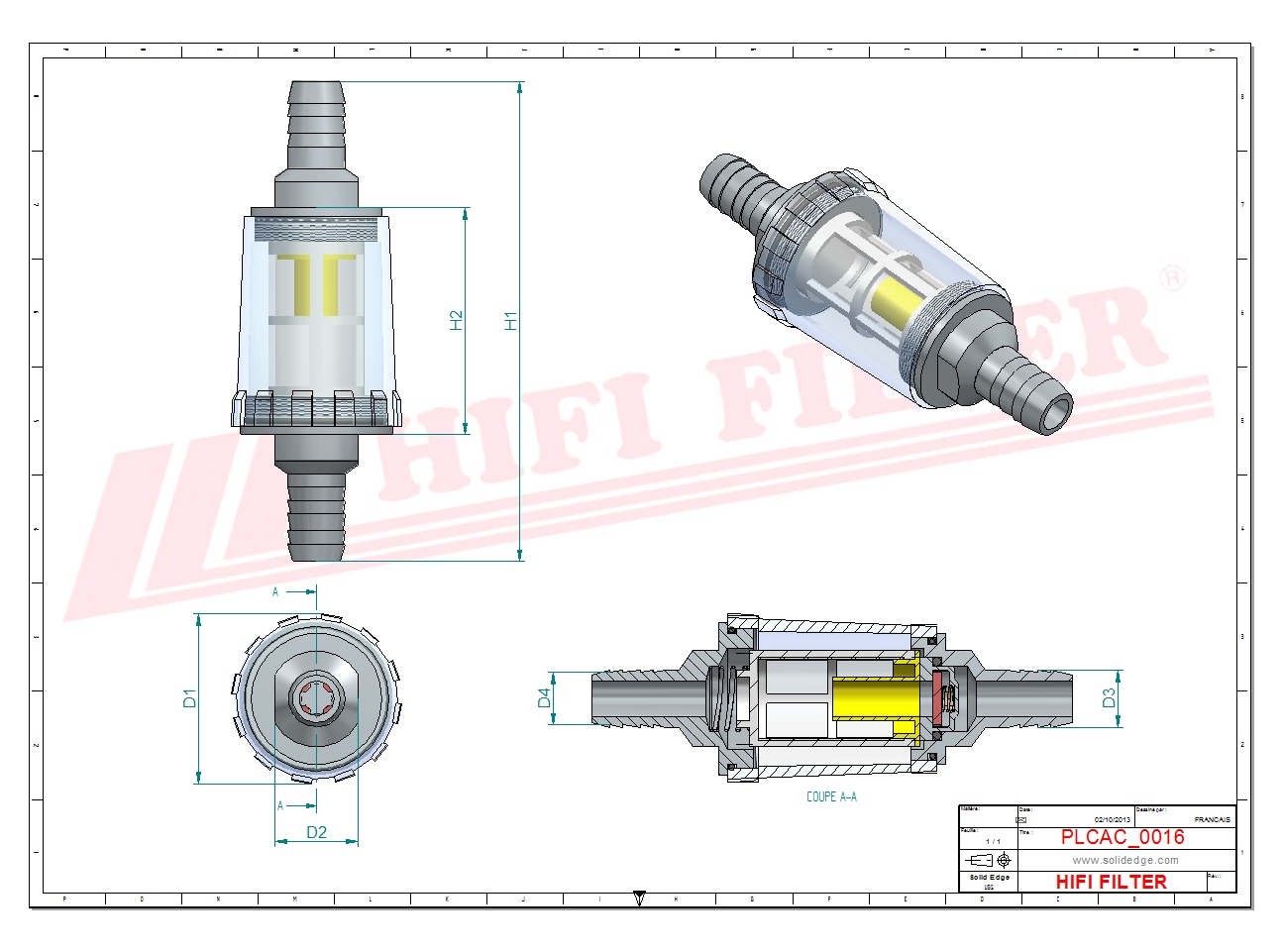 Schema tecnico Valvola Anti-Ritorno 8/8Mm 0011408210 per trattori e macchine agricole