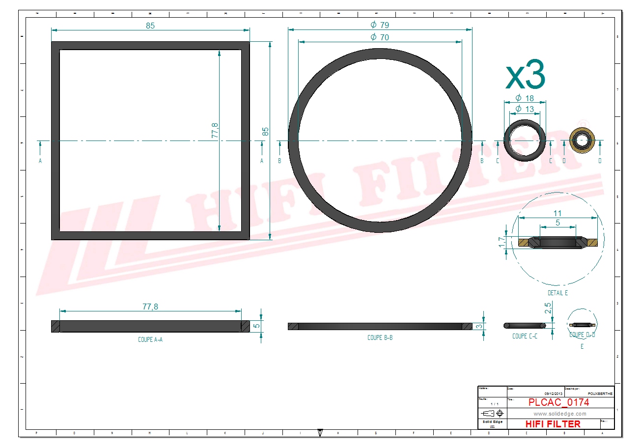 Schema tecnico Kit Guarnizioni 7412941 per trattori e macchine agricole