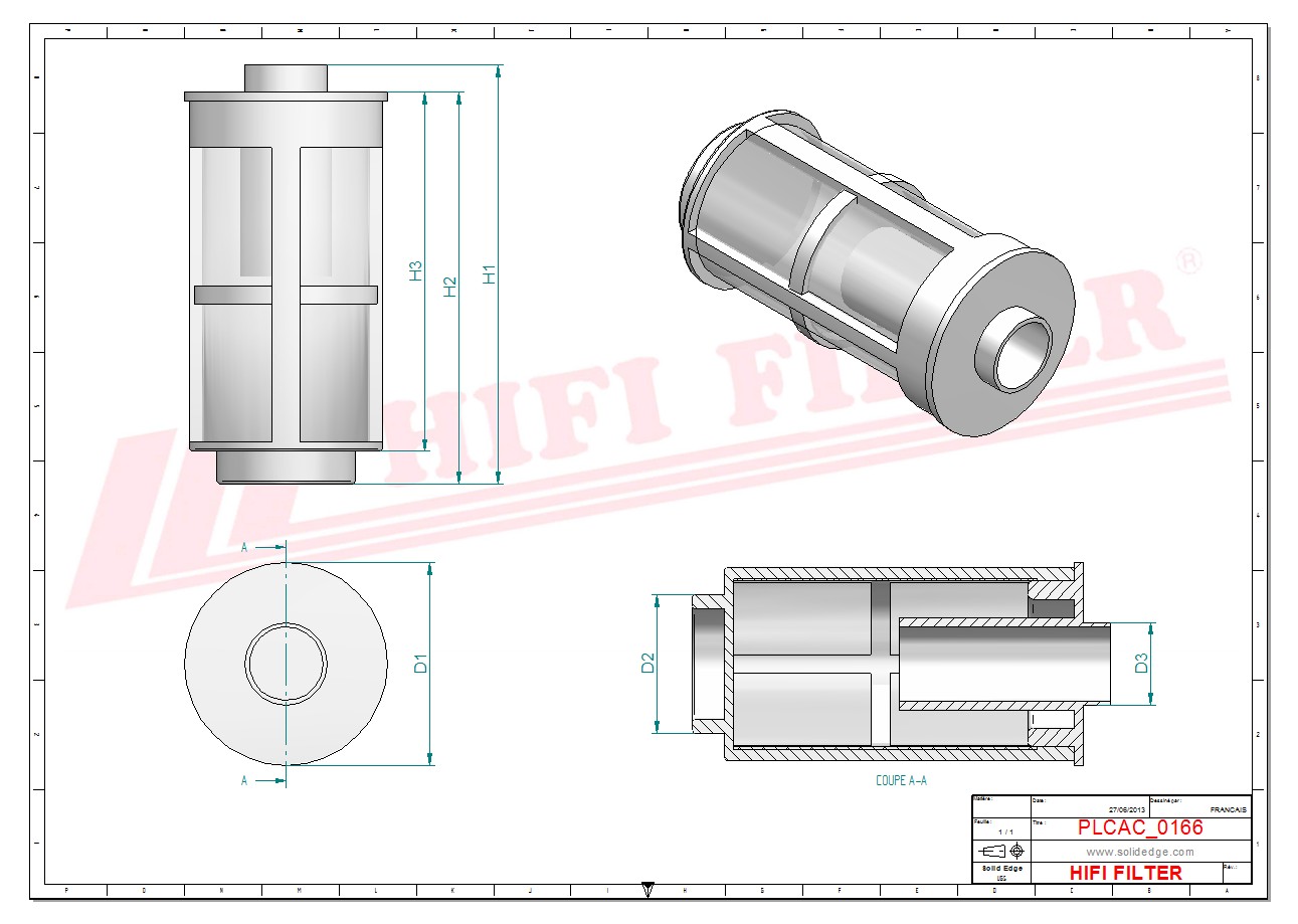 Schema tecnico Prefiltro 0000910039 per trattori e macchine agricole