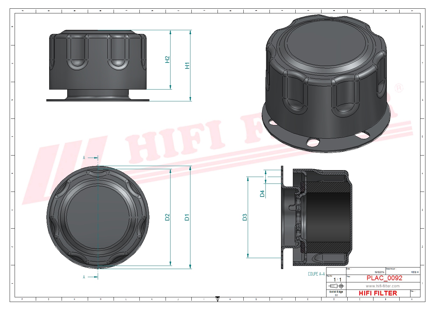 Schema tecnico Tappo Di Serbatoio TA4080-DECKEL per trattori e macchine agricole
