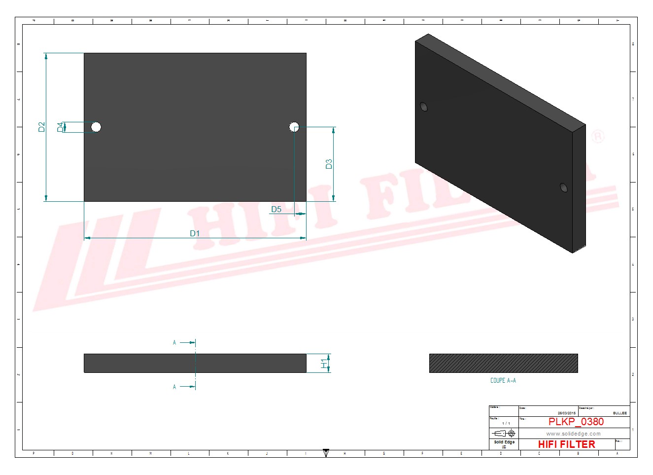 Schema tecnico Filtro abitacolo L172302 per trattori e macchine agricole